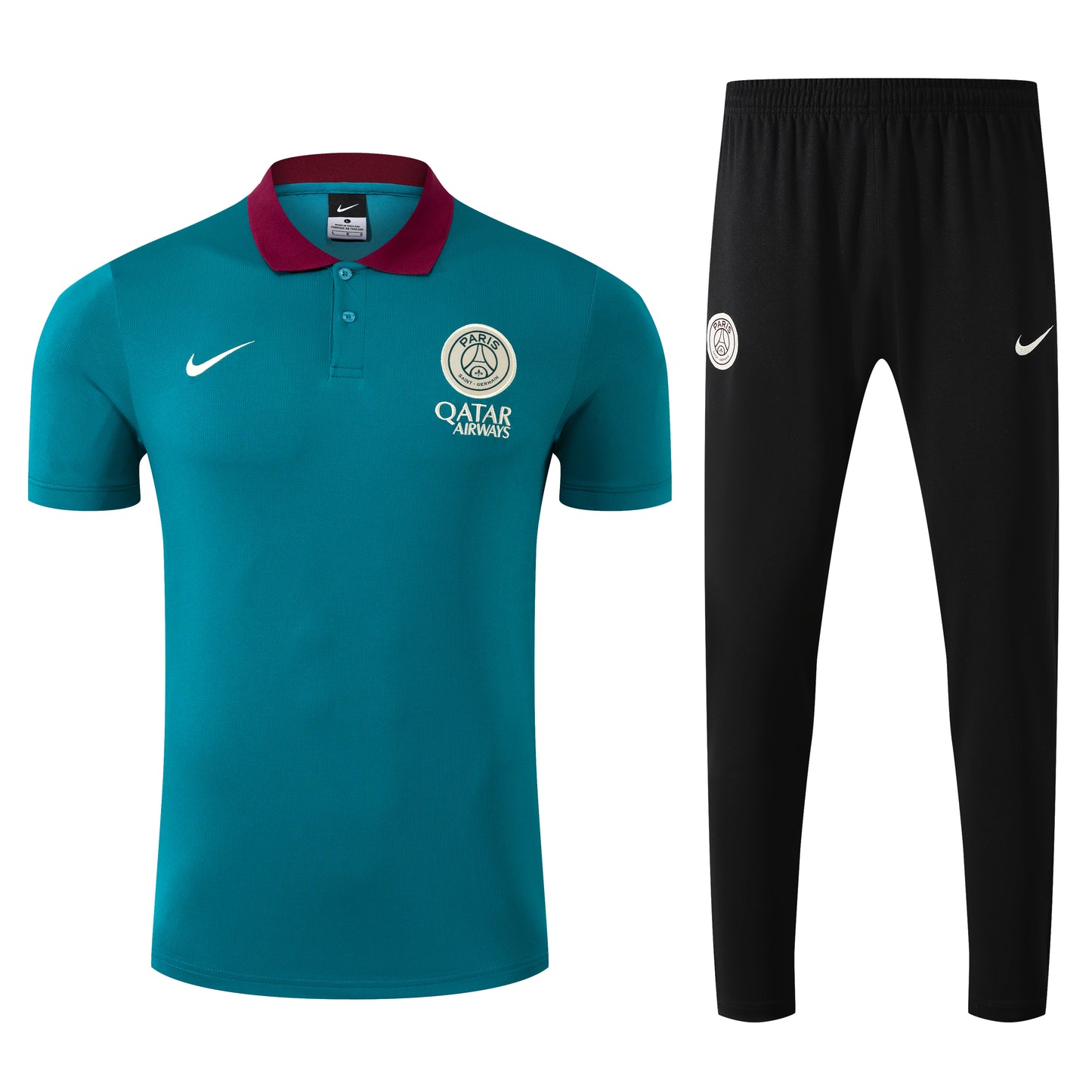 Ensemble Polo vert PSG 2025-2026