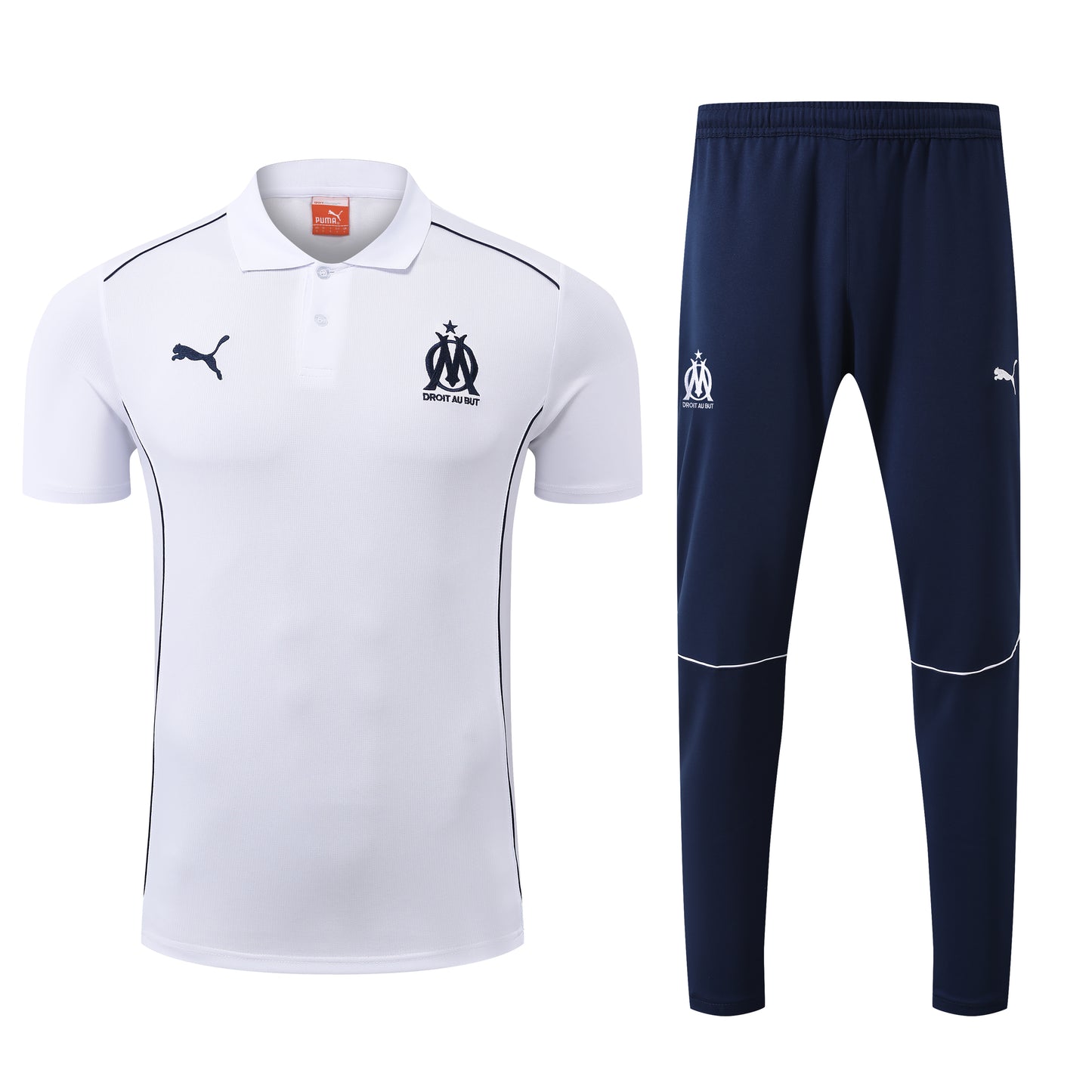 Ensemble Polo blanc Olympique de Marseille 2025-2026