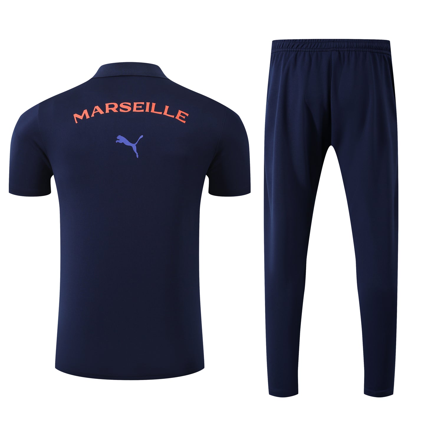 Ensemble Polo bleu marine Olympique de Marseille 2025-2026