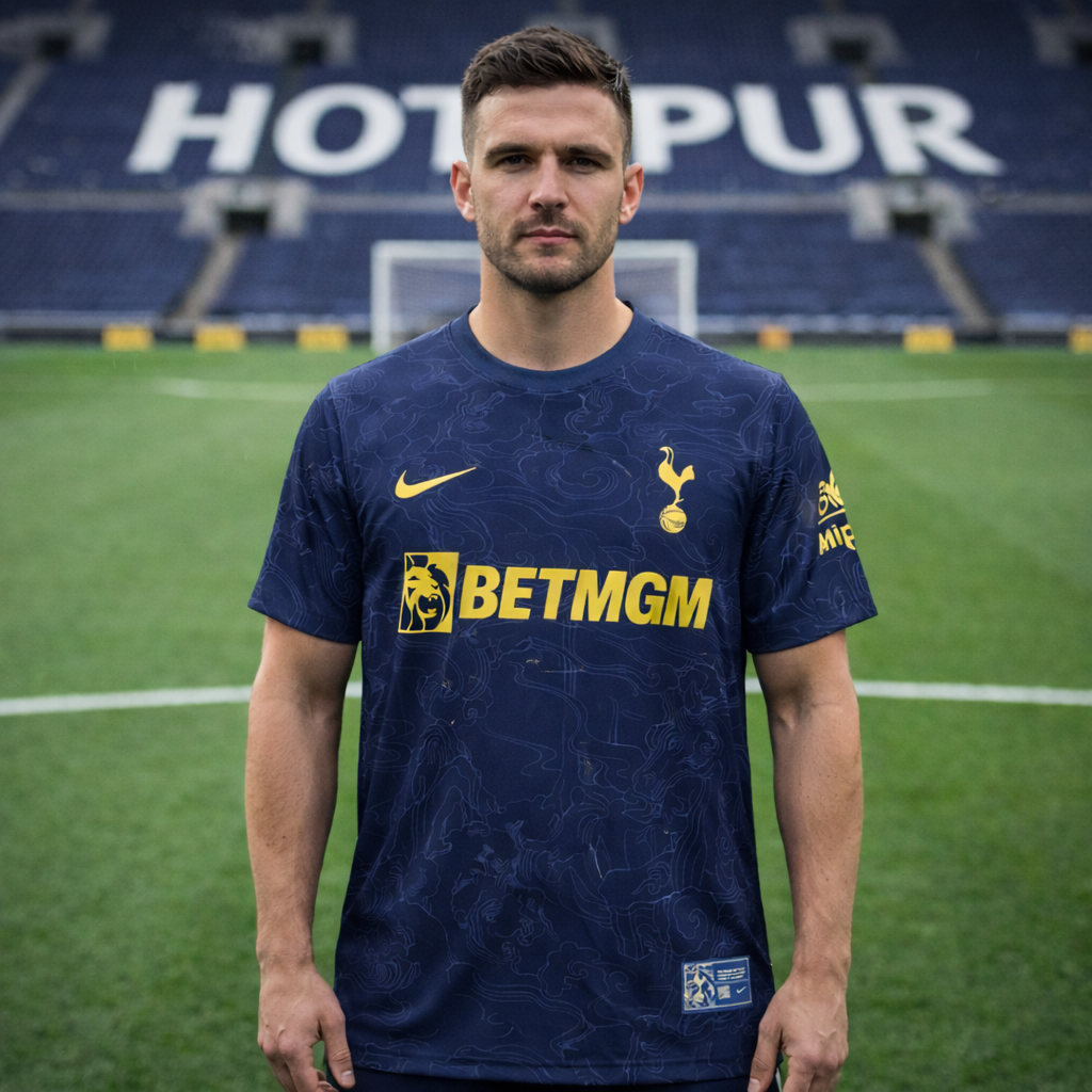 Tottenham Hotspur Maillot d’Entraînement 2026-2027 Bleu Marine – Version Officielle Performance Football