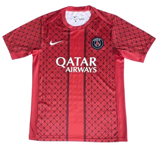 Maillot Pré-match rouge PSG 2025-2026