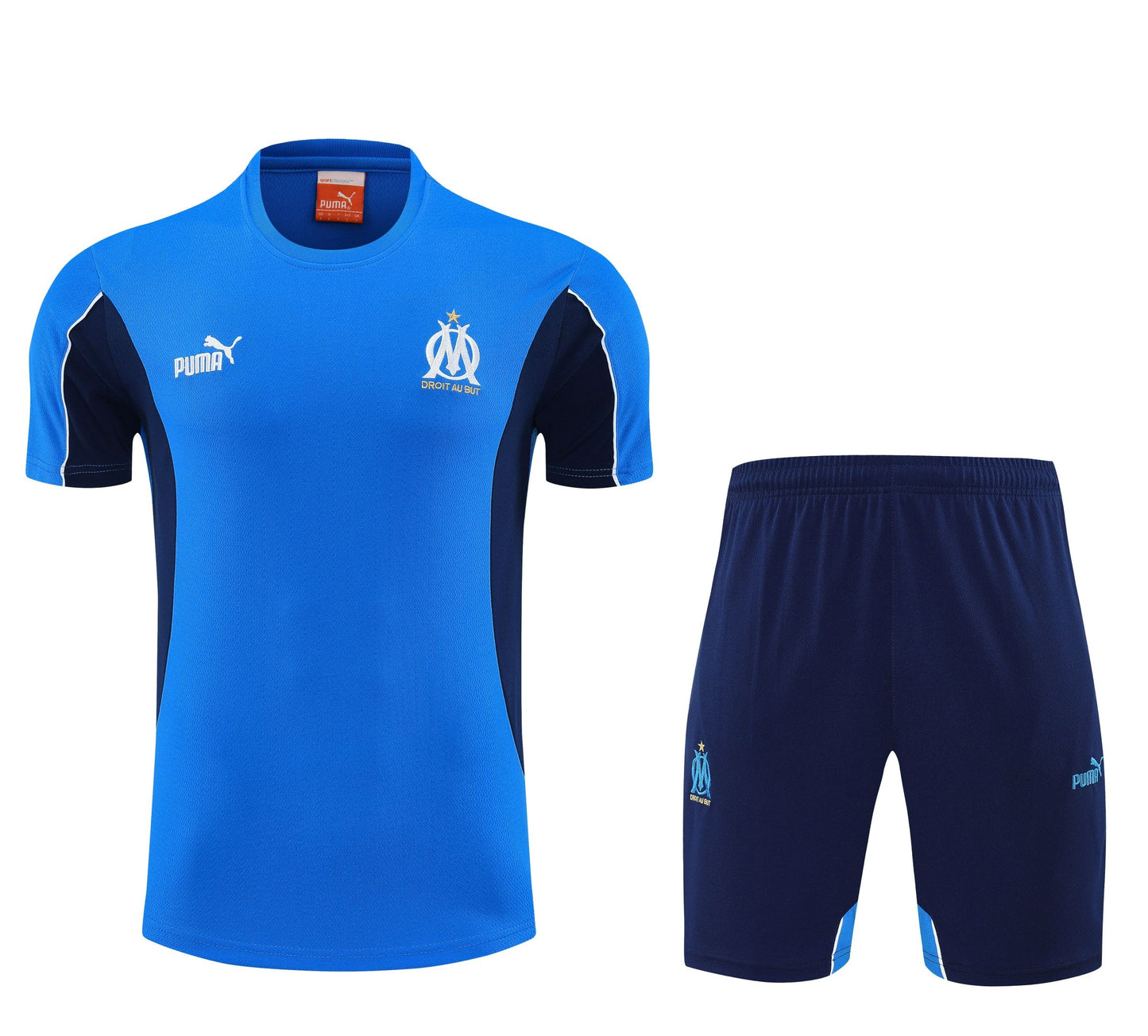 Ensemble T-shirt + short bleu Olympique de Marseille 2025-2026