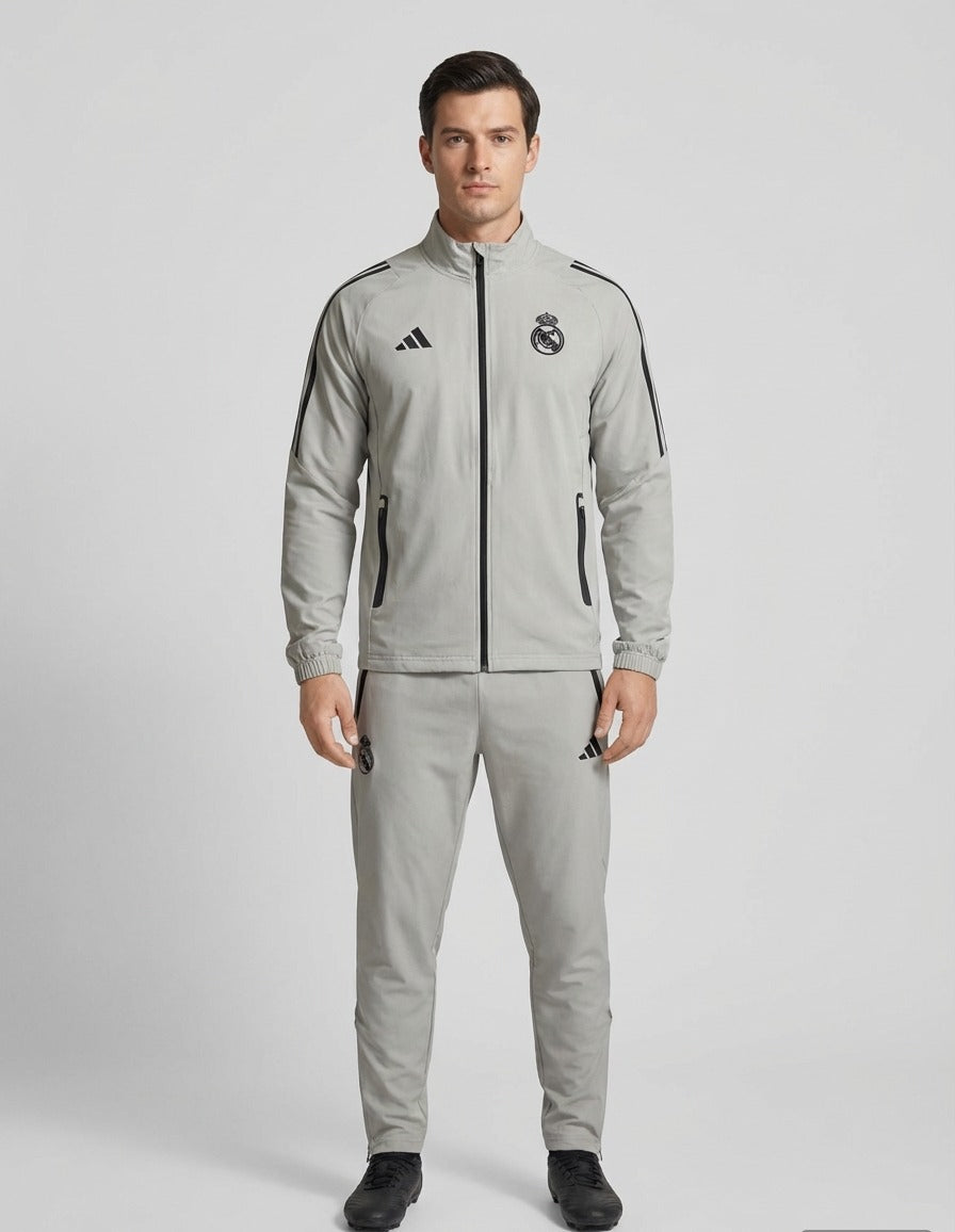 Survetement gris Real Madrid 2025-2026