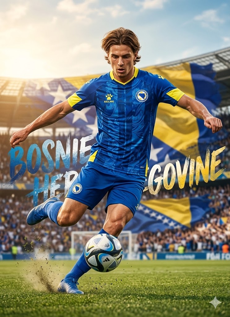 Maillot Bosnie-Herzégovine Domicile 2026/2027🇧🇦 - Zmajevi - S au 4XL | FIFAFOOT