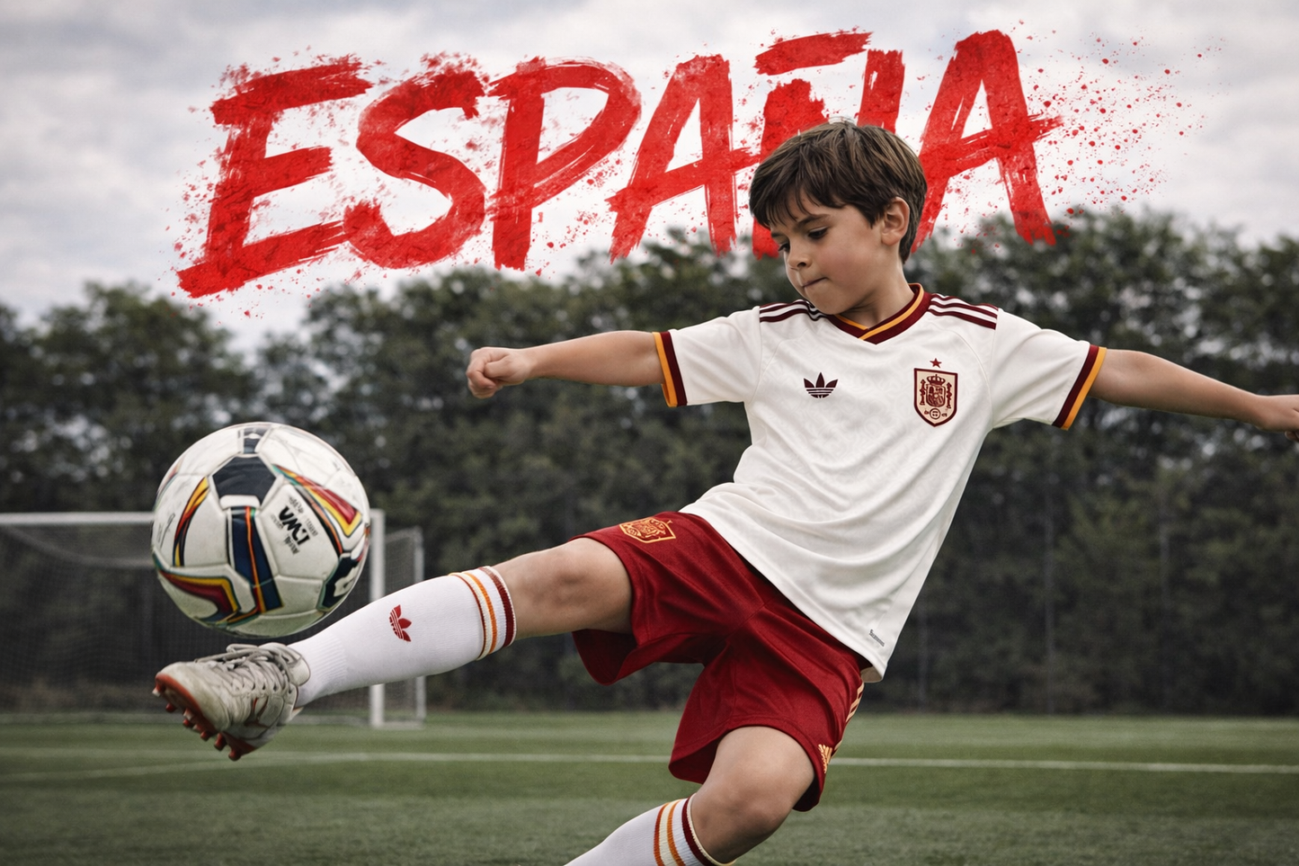 Maillot Extérieur Espagne 2026-2027 Enfant 🇪🇸 – Ensemble Maillot + Short Officiel Junior