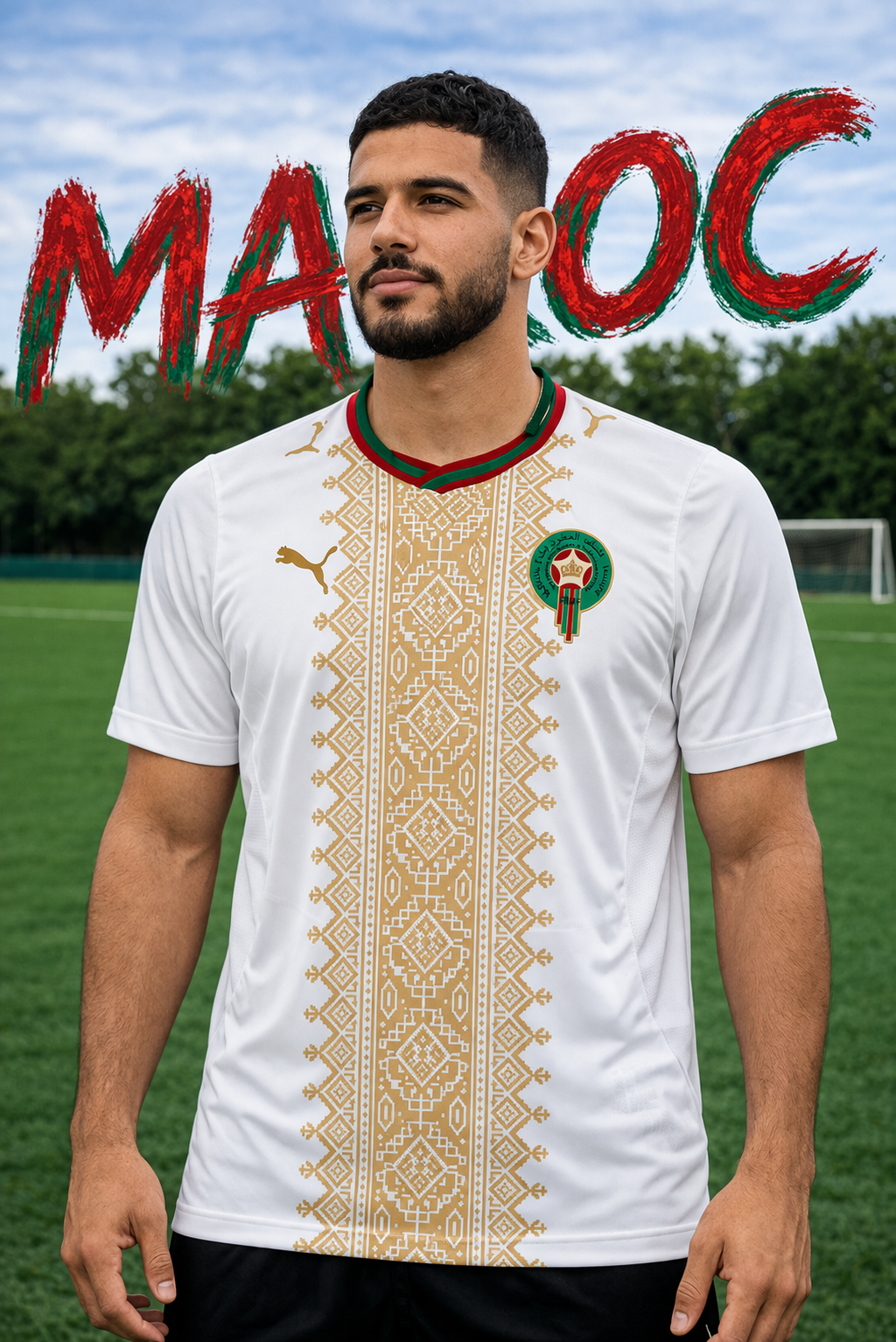 Maillot Maroc Extérieur 2026-2027 🇲🇦 | Tenue Officielle Puma Football – FIFAFOOT
