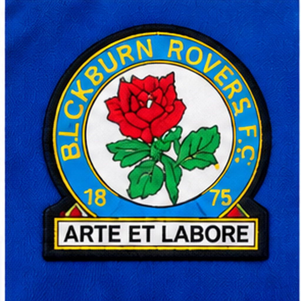 Détail écusson Blackburn Rovers 2026-2027