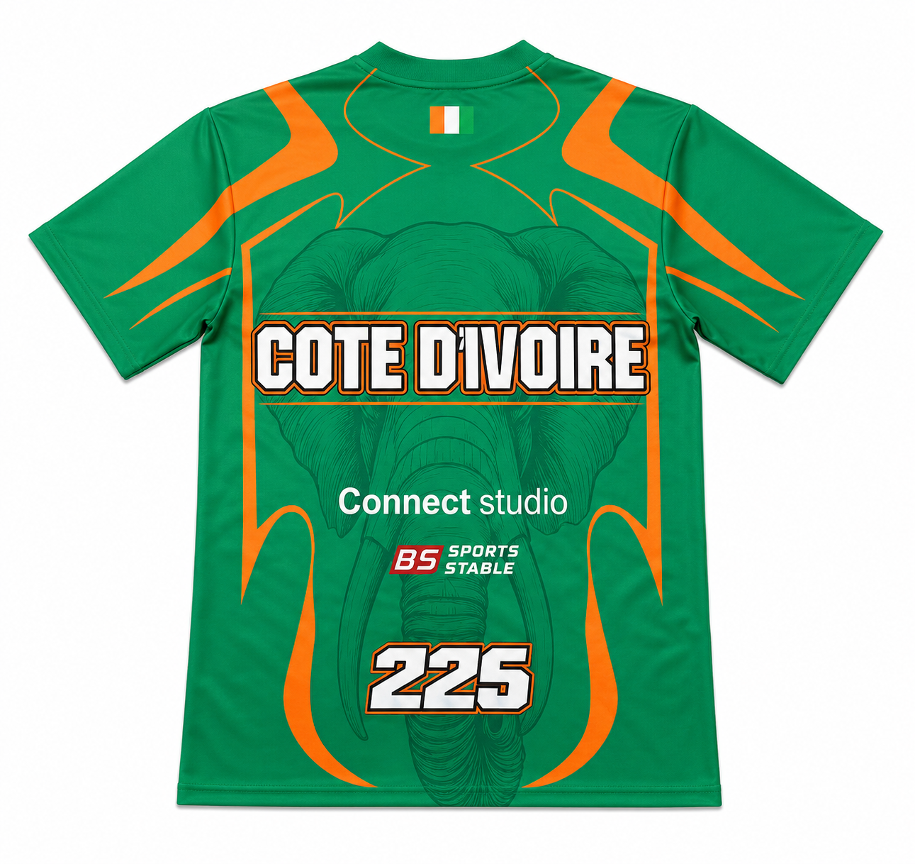 Maillot Côte d’Ivoire 225 Homme – Édition Éléphant