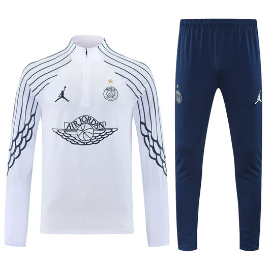 Survetement blanc étoile Air jordan x PSG 2025-2026