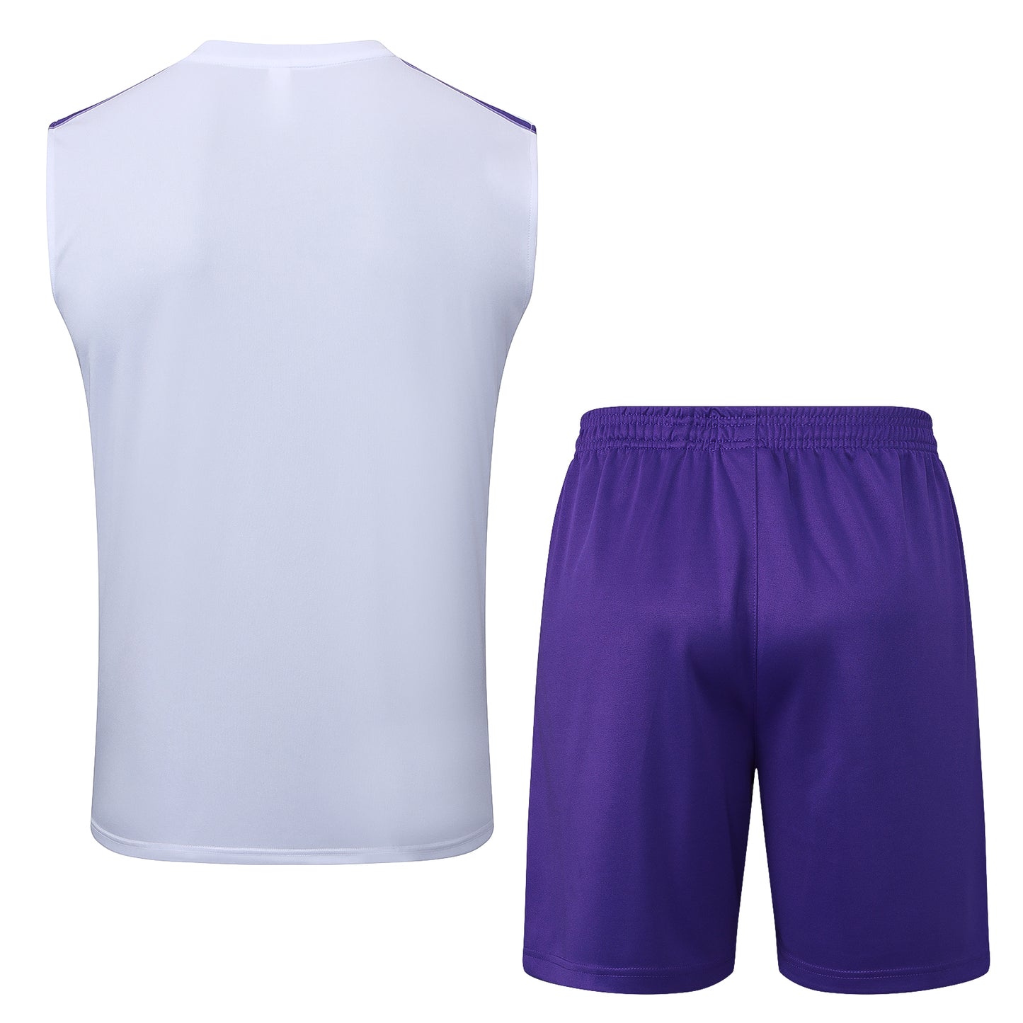 Ensemble débardeur + short blanc/violet Real Madrid 2025-2026