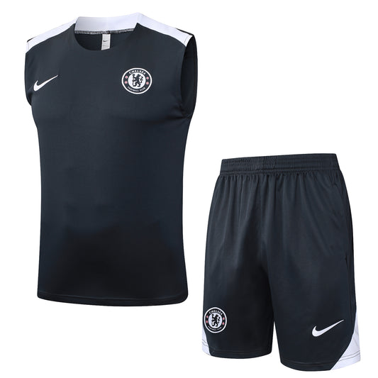 Ensemble bleu marine débardeur + short  Chelsea FC 2025-2026