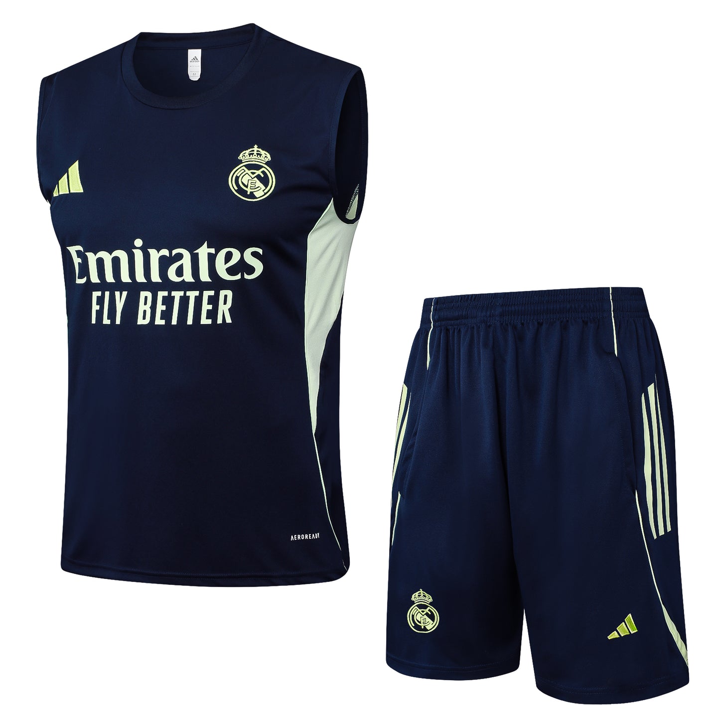 Ensemble débardeur + short bleu marine Real Madrid 2025-2026