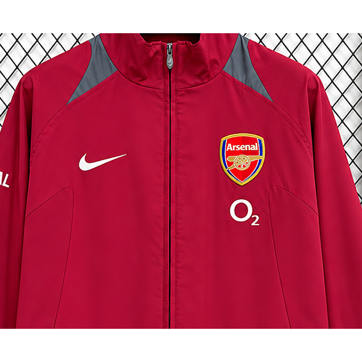 Coupe-vent Arsenal 2026-2027 détail zip et écusson