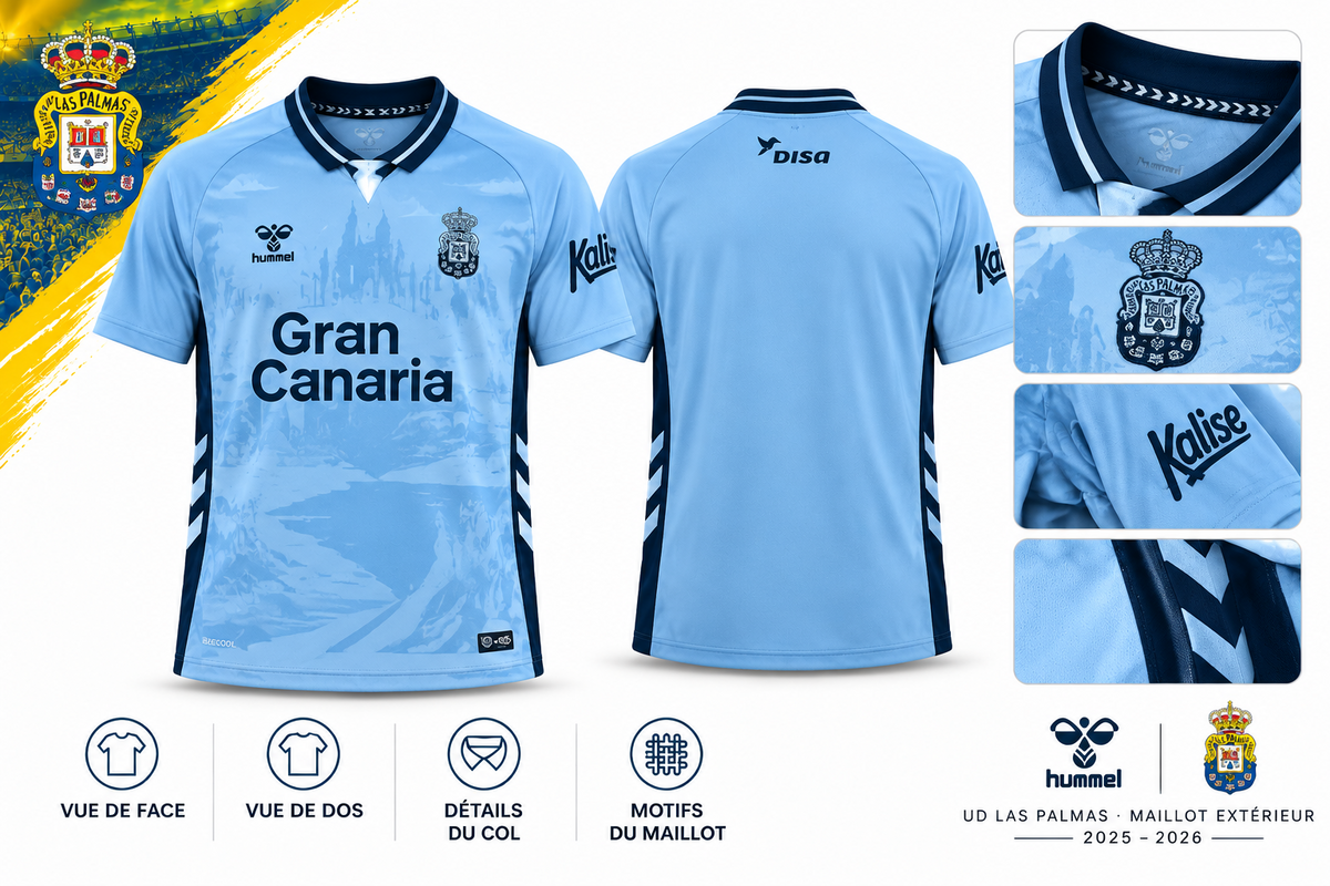 Las Palmas extérieur 2025-2026 – Détails du maillot