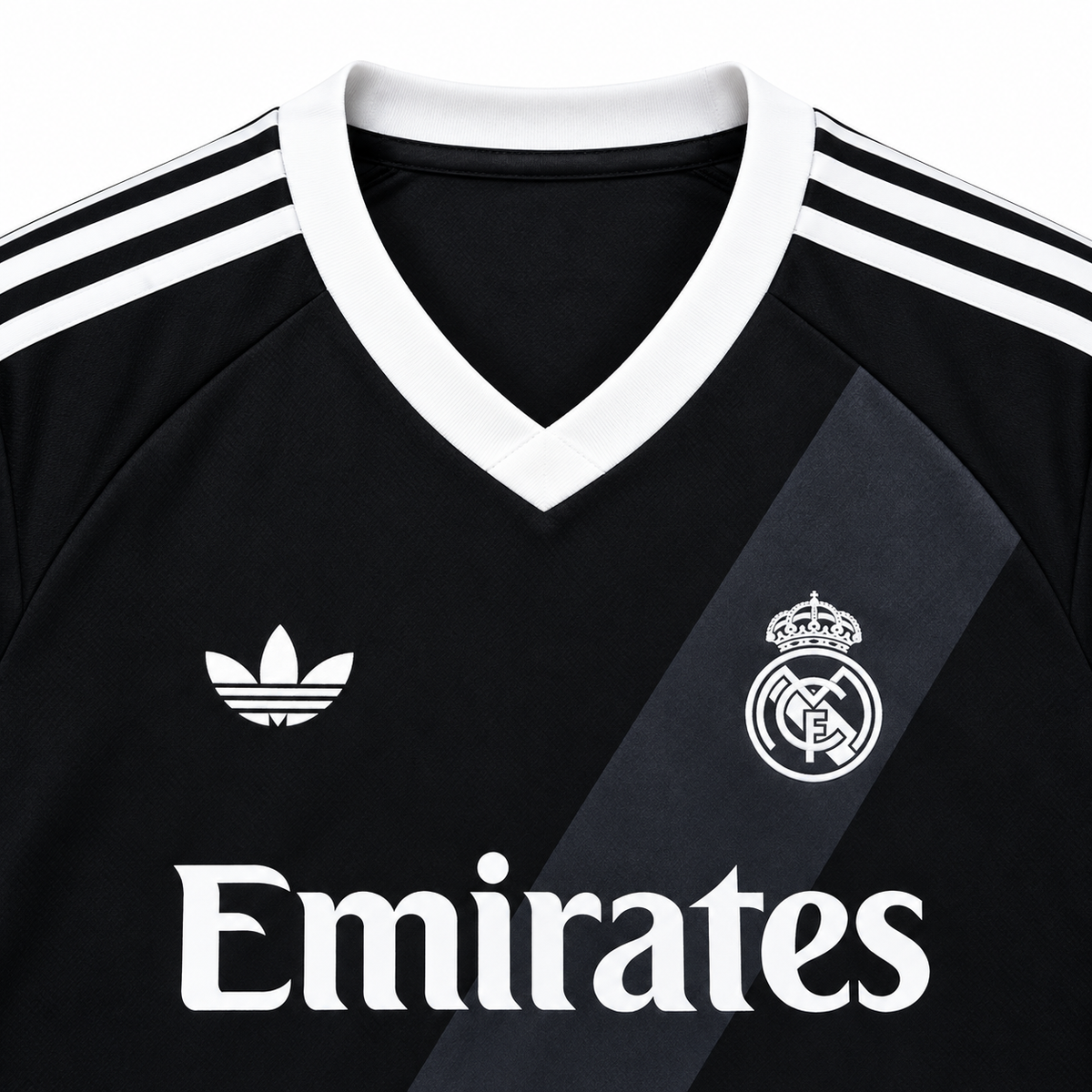 Maillot Real Madrid extérieur noir 2027-2028 — details