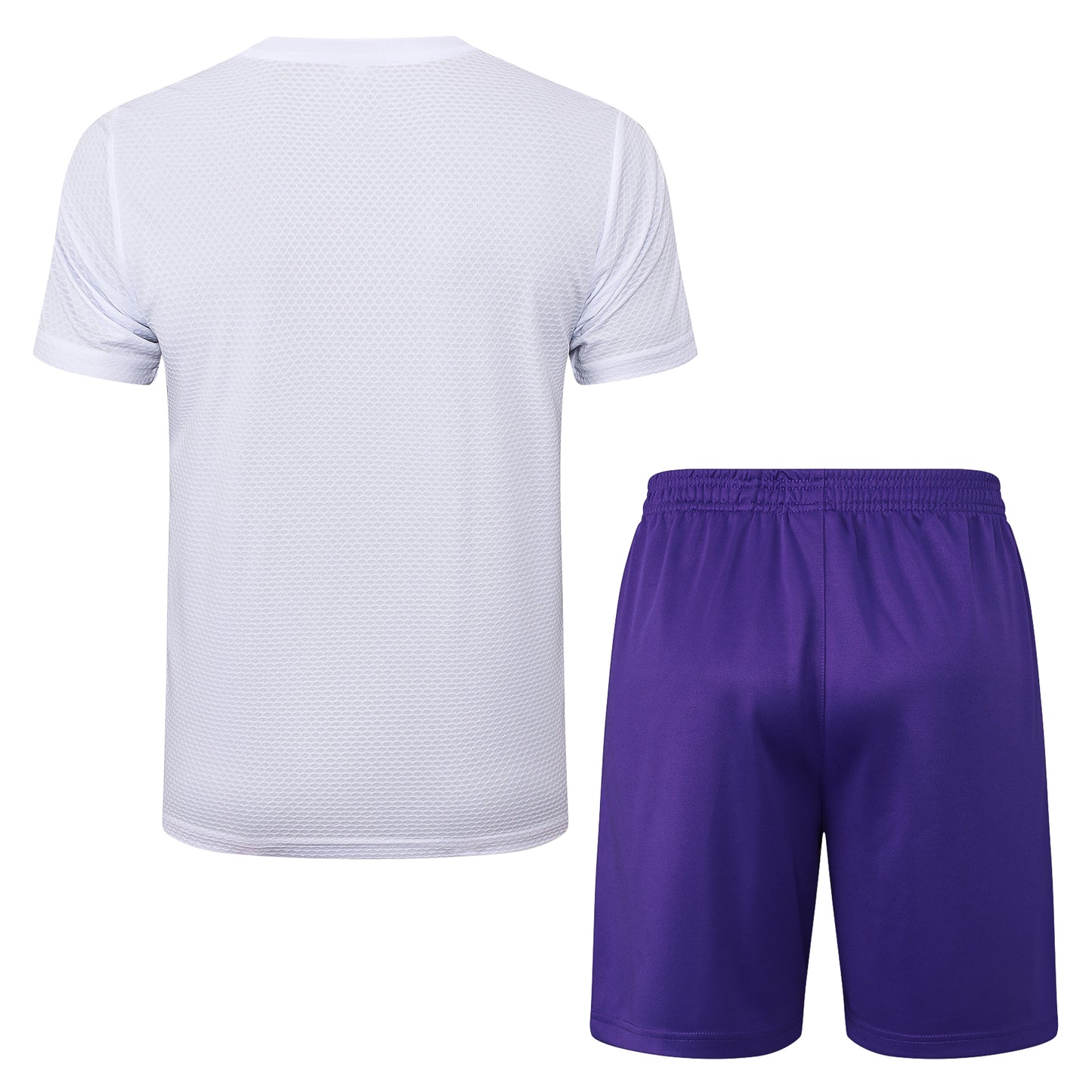 Ensemble T-shirt + short blanc/violet Real Madrid 2025-2026