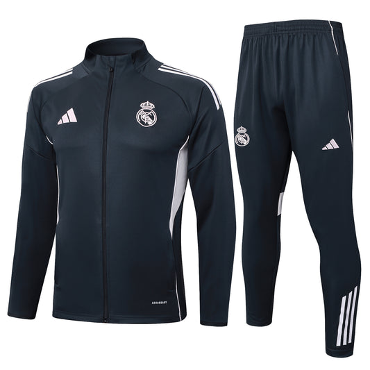 Survetement gris foncé Real Madrid 2025-2026