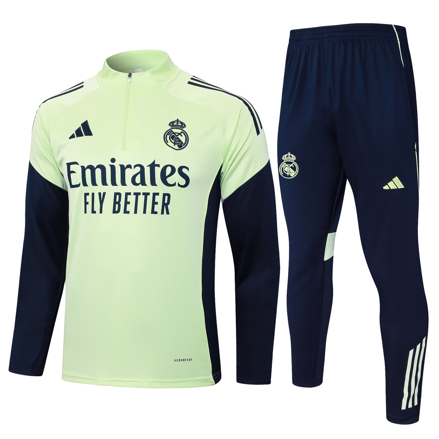 Survetement FLY EMIRATES vert pastel Real Madrid 2025-2026