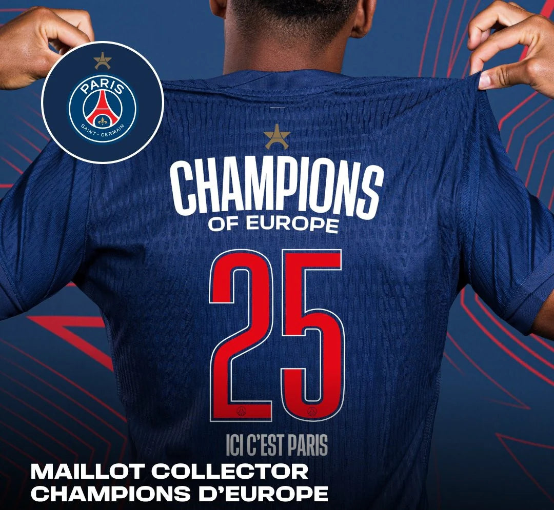 Maillot edition Champion of Europe PSG 2025-2026