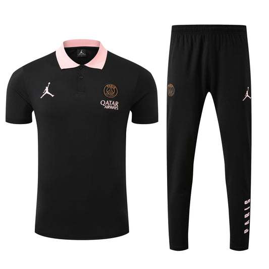 Ensemble Polo noir/rose PSG 2025-2026