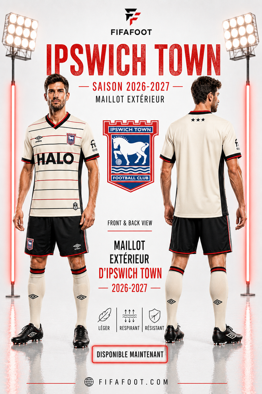 Maillot Extérieur Ipswich Town 2026-2027 – Away Football Shirt Beige