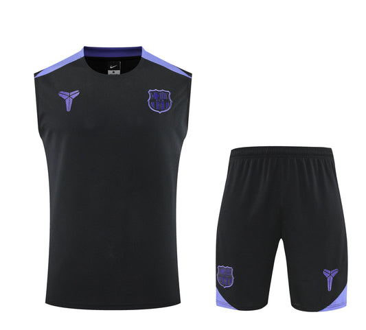 Ensemble débardeur + short noir FC Barcelone 2025-2026
