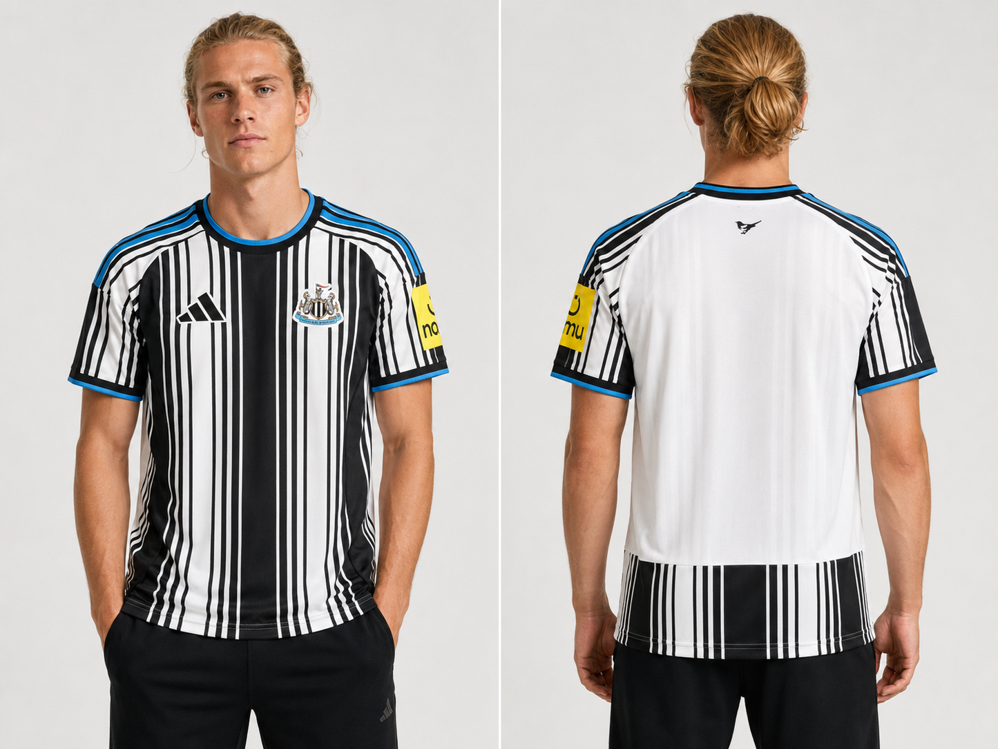 Maillot Newcastle United Domicile 2026-2027 – Noir, Blanc & Bleu