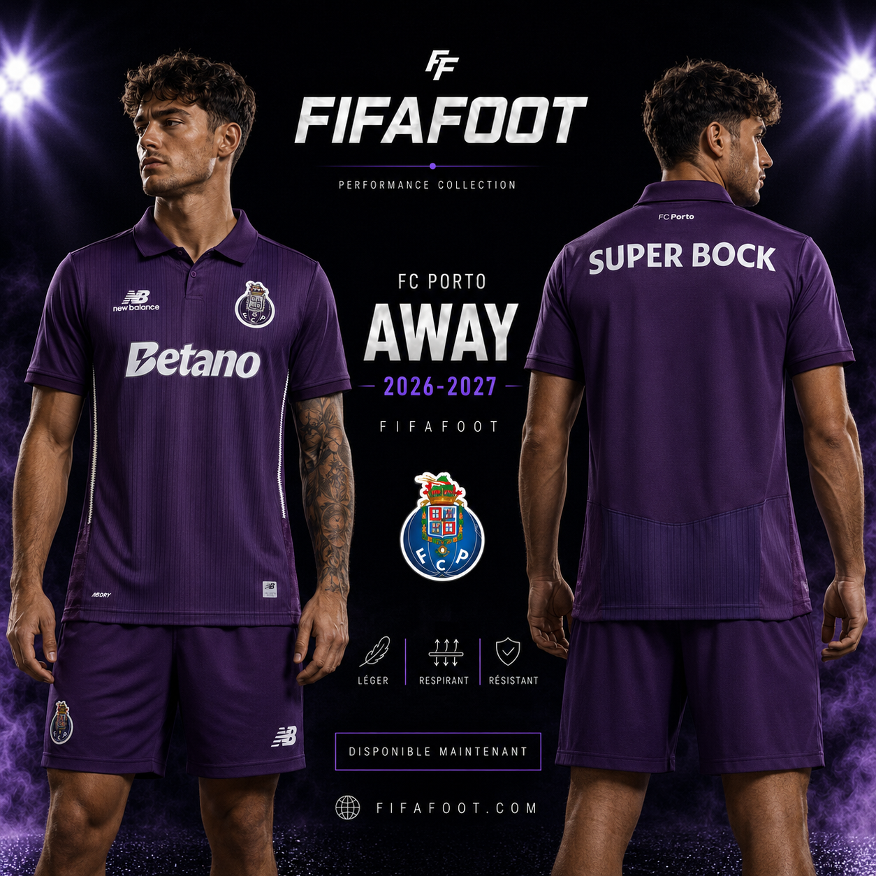 Maillot FC Porto Extérieur 2026-2027 Violet – Jersey Football
