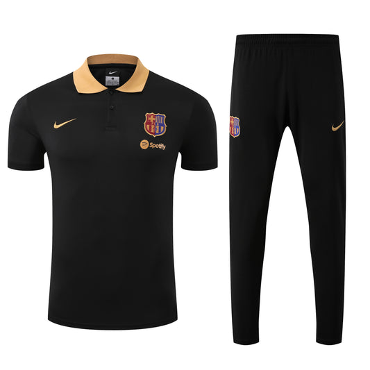 Ensemble Polo noir FC Barcelone 2025-2026