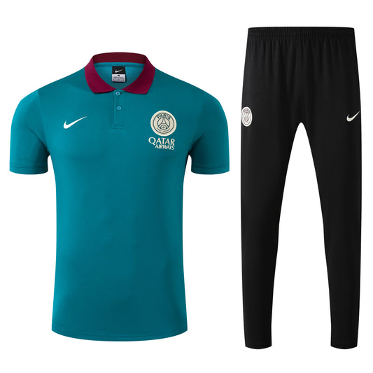 Ensemble Polo vert PSG 2025-2026