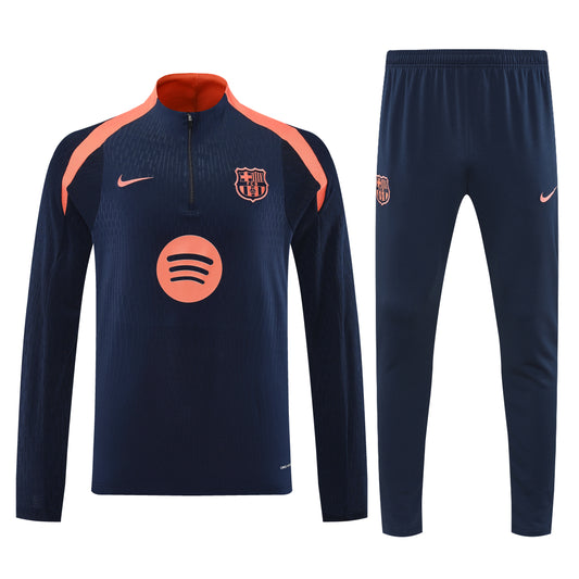 Survetement d'échauffement bleu marine FC Barcelone 2025-2026