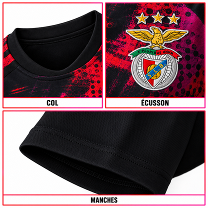 Maillot 2026-2027 – détails du col, de l’écusson et des manches