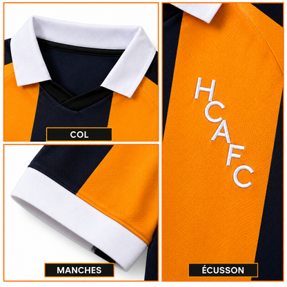 Maillot Hull City Domicile 2026-2027 – Orange & Noir — details