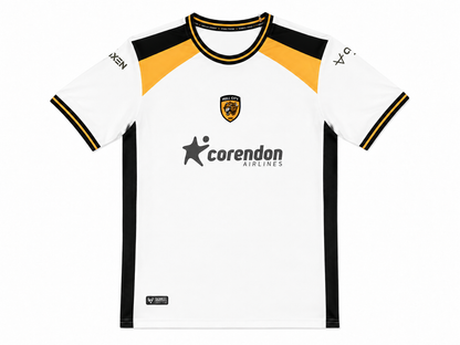 Maillot Hull City Extérieur 2026-2027 – Blanc, Noir & Orange — face-corrigee