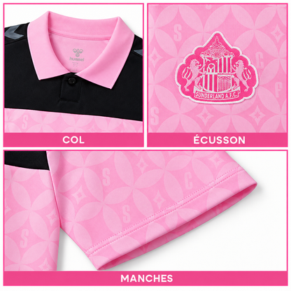 Maillot Sunderland Extérieur 2026-2027 – Rose & Noir — details