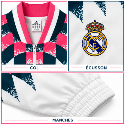 Veste Real Madrid – Style football rétro et design premium — details