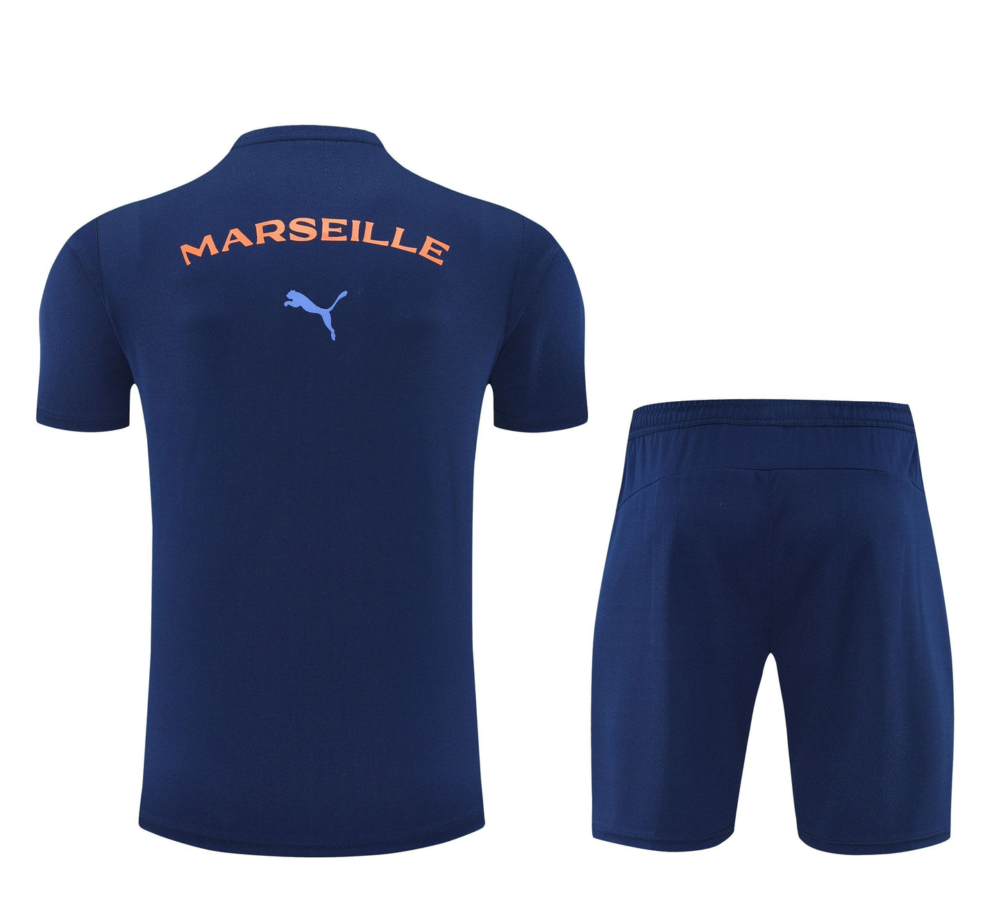Ensemble T-shirt + short bleu marine Olympique de Marseille 2025-2026