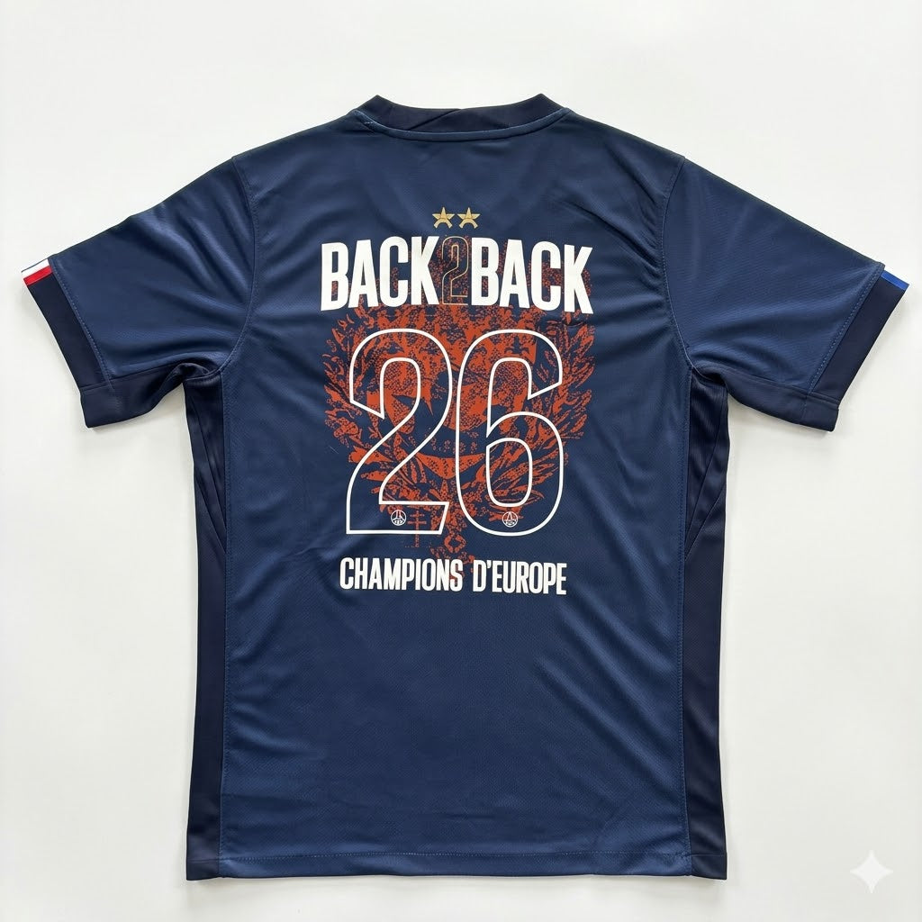Maillot Collector PSG Back 2 Back - Bleu Édition Limitée