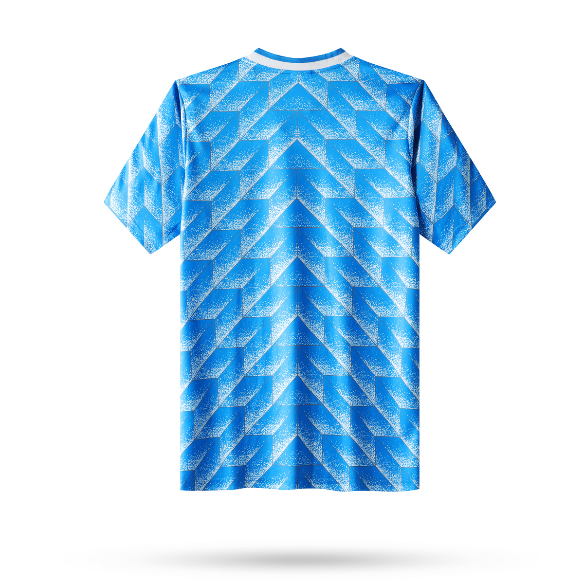 Vue arrière du maillot rétro away Pays-Bas 1988 sur fond blanc