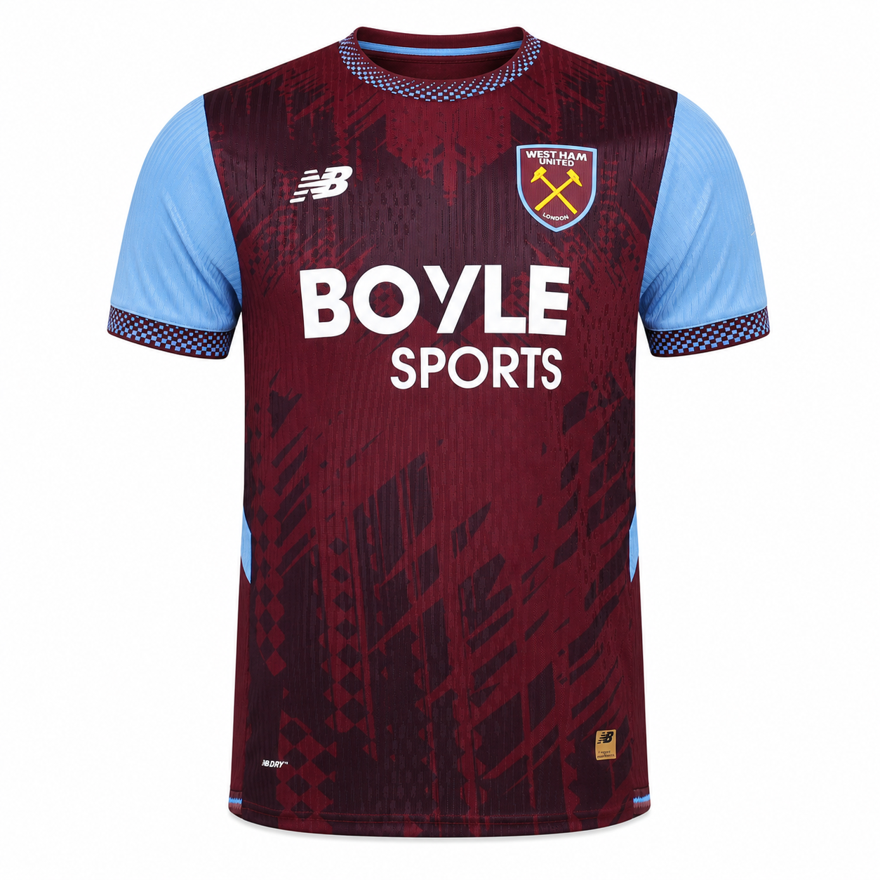 Maillot West Ham Domicile 2026-2027 Bordeaux Football Jersey Home Shirt