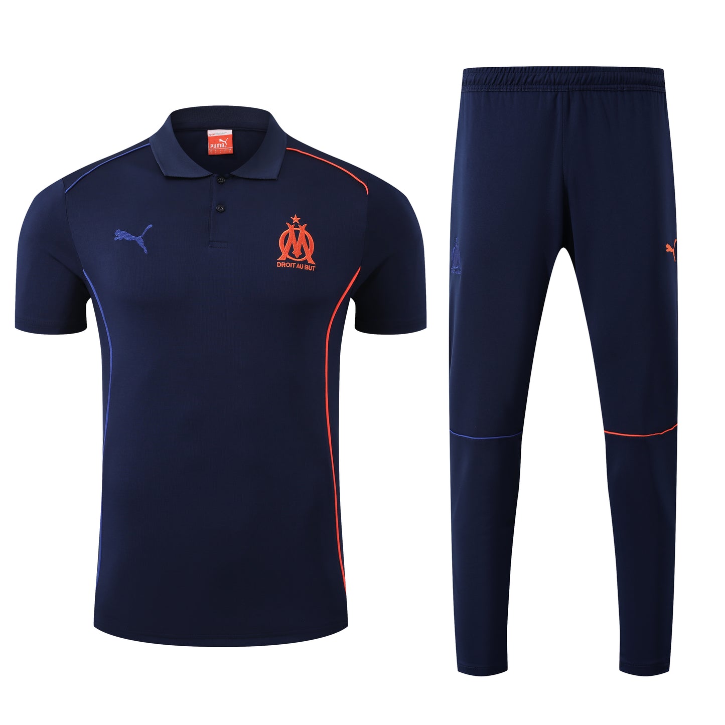 Ensemble Polo bleu marine Olympique de Marseille 2025-2026