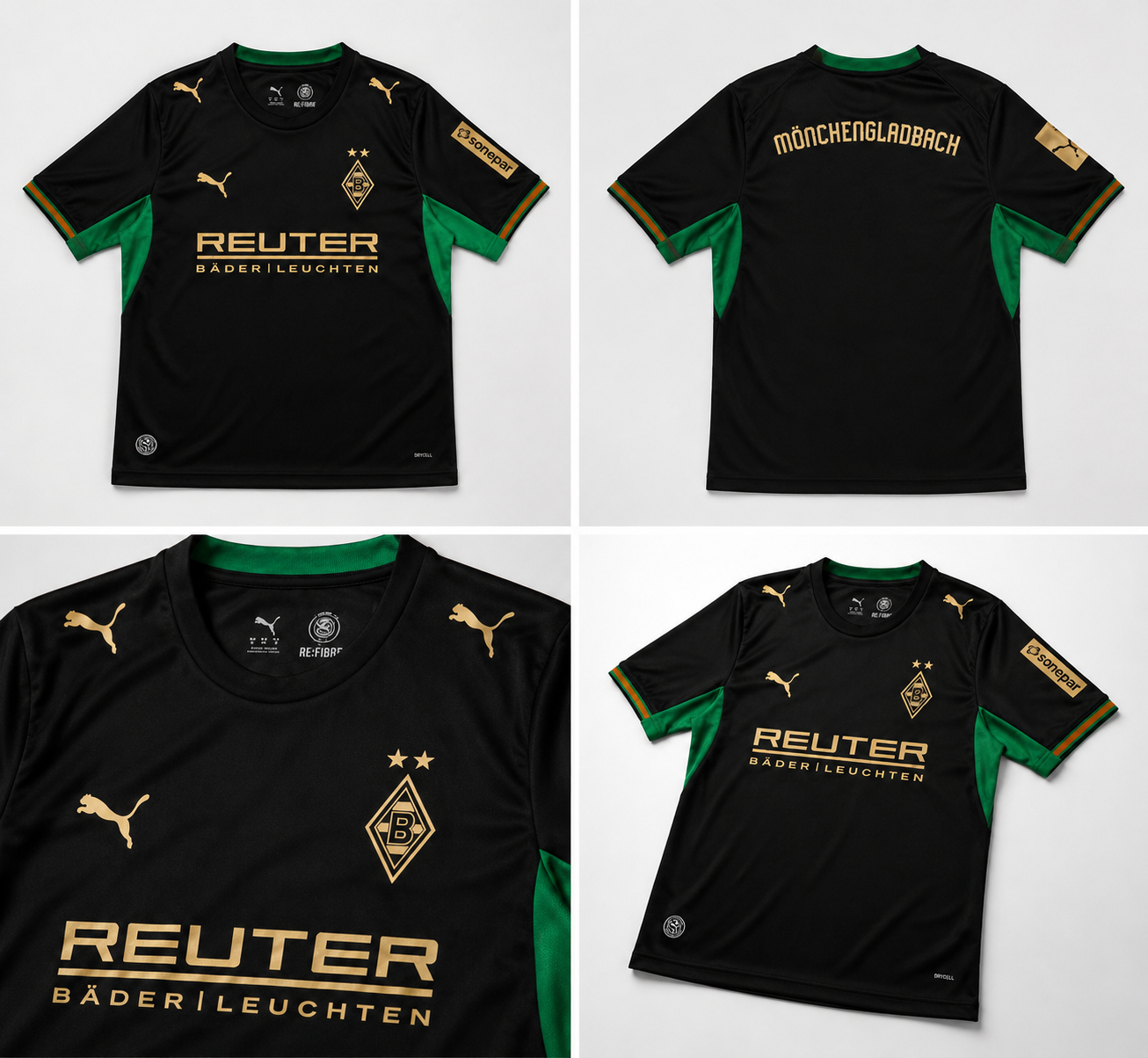 Maillot Extérieur Borussia Mönchengladbach 2026/2027 Noir Vert | FIFAFOOT