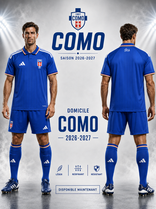 Maillot Domicile Como 1907 2026-2027 Bleu – Tenue Football