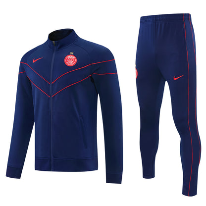 Survêtement 2026-2027 PSG Homme Bleu Marine – Ensemble Veste Zippée & Pantalon Training Football Lifestyle