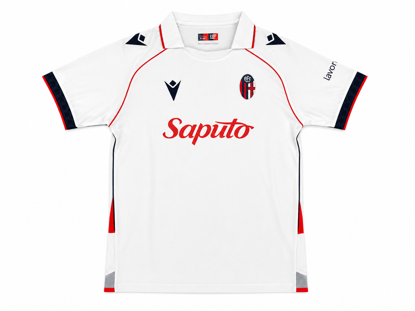 Maillot Extérieur Bologne FC 2026-2027 Blanc Rouge & Bleu Marine