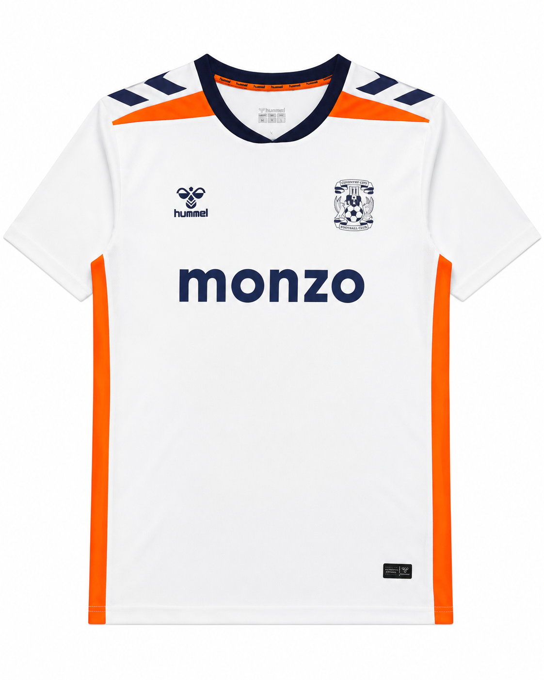Maillot Coventry City Extérieur 2026-2027 – Blanc, Bleu Marine & Orange