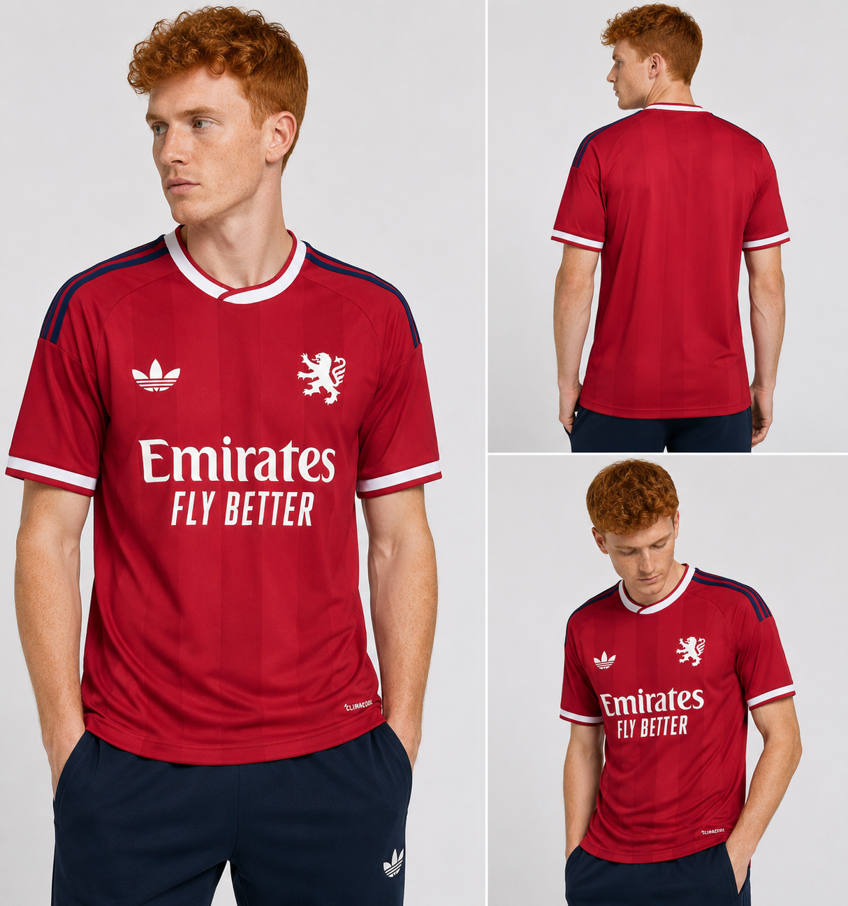 Maillot OL Extérieur Rouge 2026-2027 Football Homme