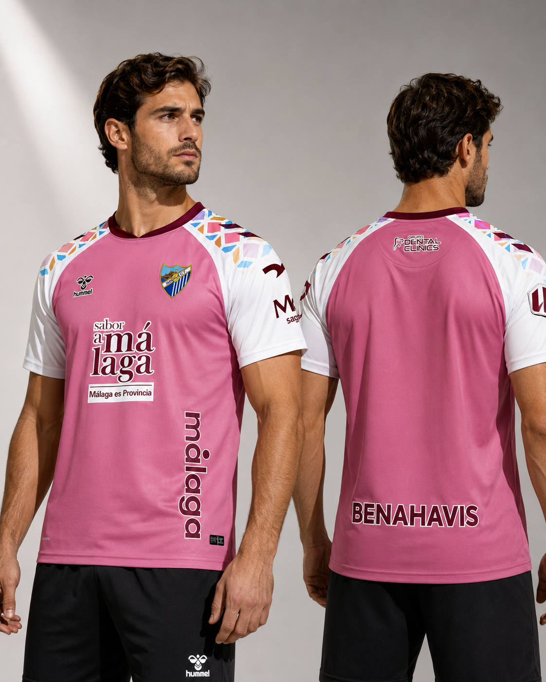 Maillot Málaga CF Extérieur 2026-2027 – Rose et Blanc