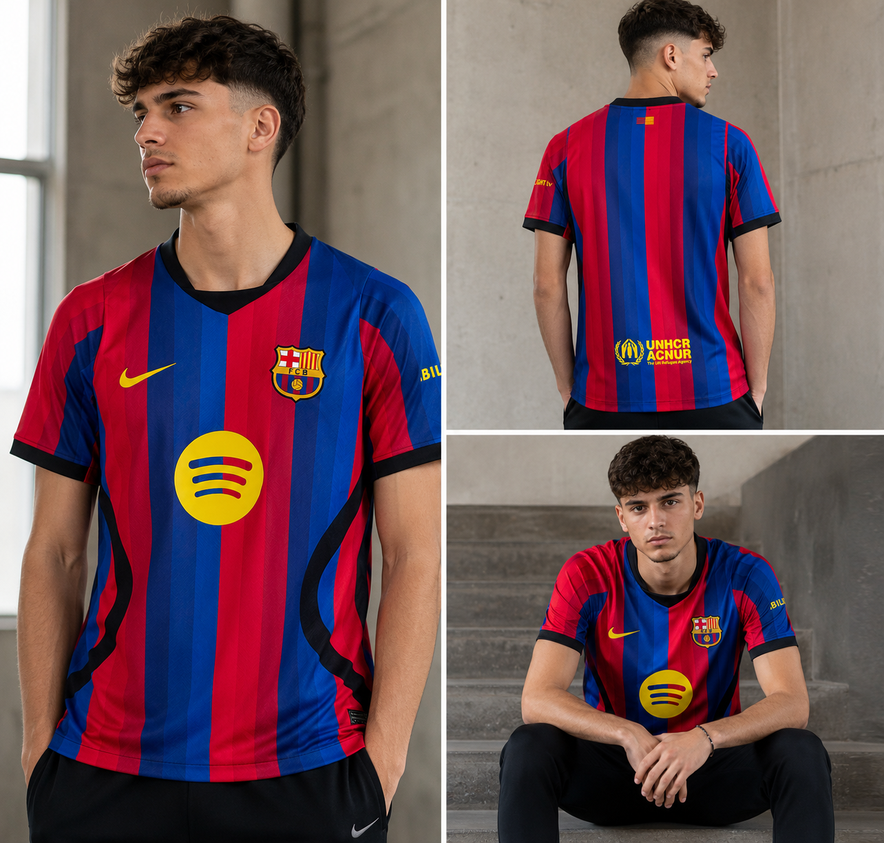 Maillot FC Barcelona Domicile 2026/2027 Homme – Jersey Barça Bleu Rouge Spotify Officiel | FIFAFOOT