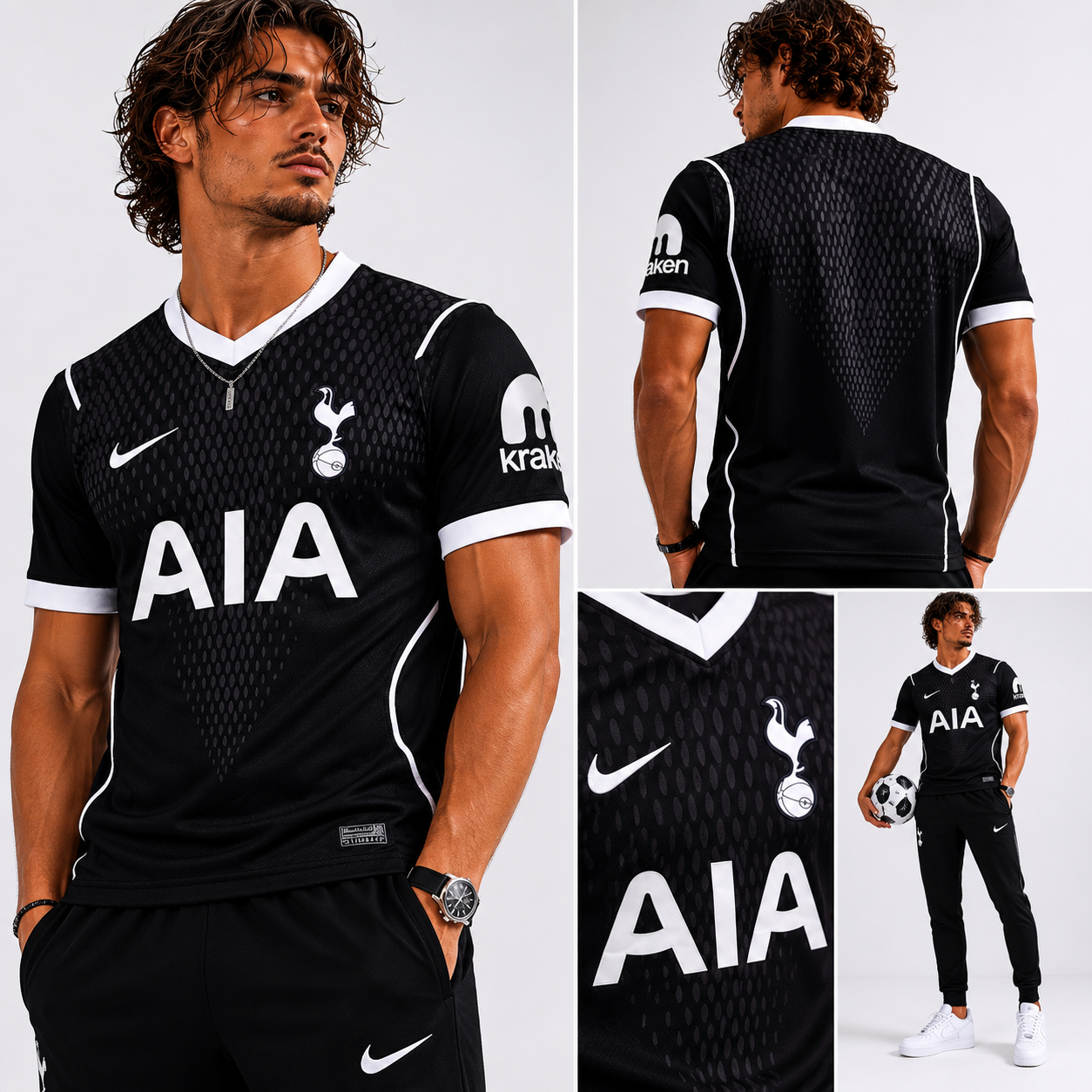 Maillot Tottenham Extérieur 2026/2027 Noir – Jersey Football Homme Nike Officiel | FIFAFOOT